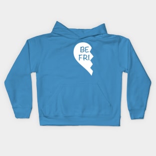 Matching Love Heart Half 1 Best Friend BFF Kids Hoodie